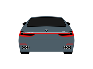 CarDress indoor car cover for BMW 2022 Alpina B7 rear view