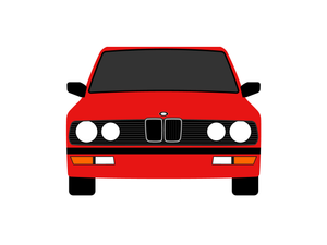 CarDress indoor car cover for BMW E28 front view