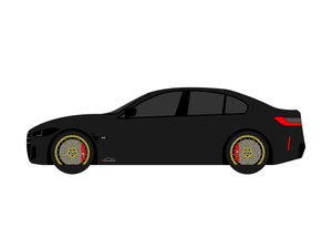 CarDress indoor car cover for BMW M3 CS side view
