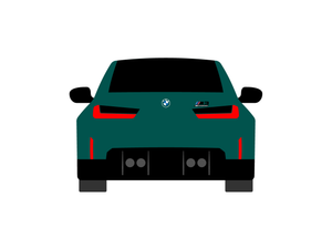 CarDress indoor car cover for BMW M3G80 rear view