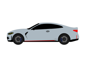 BMW M4 CSL Cardress indoor car cover side view