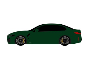 BMW M8 Cardress indoor car cover side view