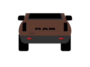 CarDress indoor car cover for Dodge Ram rear view