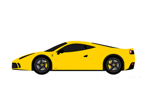 CarDress indoor car cover for Ferrari 458 Speciale side view