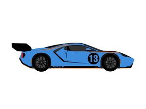 CarDress indoor car cover for Ford GT side view