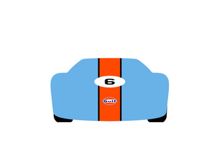 CarDress indoor car cover for Ford GT40 Design 00583-2 front view