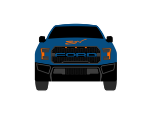CarDress indoor car cover for Ford Ranger Raptor front view