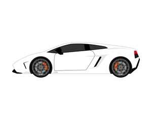 CarDress indoor car cover for Lamborghini Gallardo side view