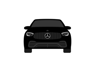 CarDress indoor car cover for Mercedes Amg GLC 63S front view