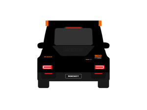 CarDress indoor car cover for Mercedes G900 Rocket rear view