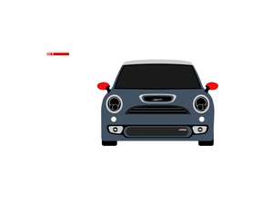 CarDress indoor car cover for Mini Cooper JCW GP front view
