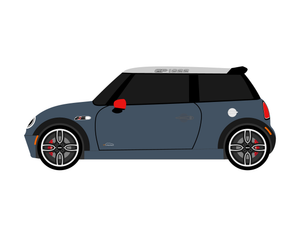 CarDress indoor car cover for Mini Cooper JCW GP side view
