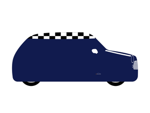 CarDress indoor car cover for Mini Design 00840-1 side view