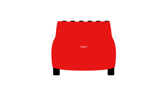 CarDress indoor car cover for Mini Design 00841-1 rear view