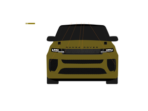 CarDress indoor car cover for Pantone 3995 Range Rover sport SV front view