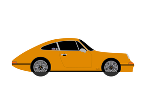 CarDress indoor car cover for PORSCHE 912 Carrera side view