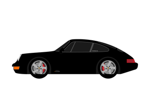 CarDress indoor car cover for Porsche 993 Turbo side view