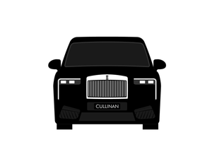 CarDress indoor car cover for Rolls Royce Cullinan Design 00892-1 front view
