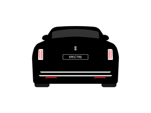 CarDress indoor car cover for Rolls Royce Spectre rear view